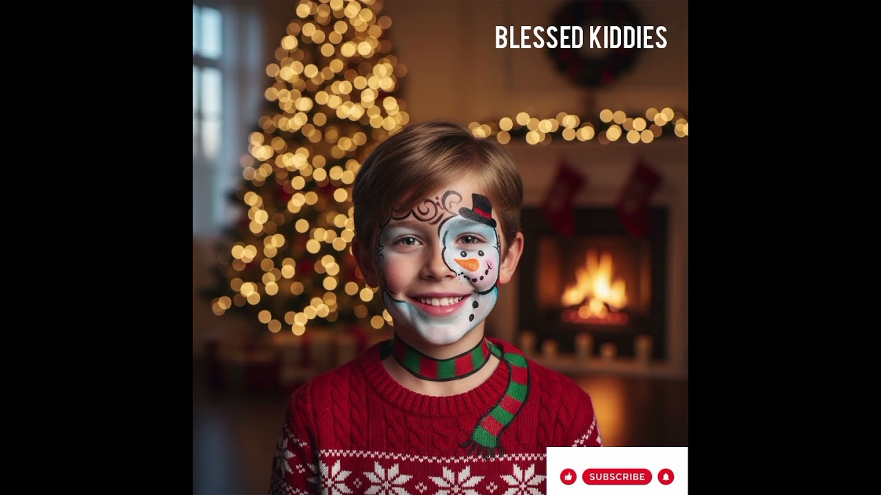 Yelutide and Holiday  Face Painting Art for Little Kids