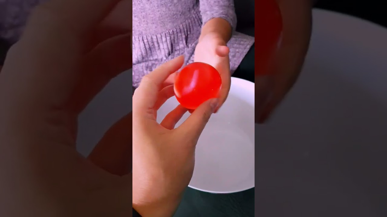 Cutting a Squishy Stress Ball and saved Worms #shorts #zerschneiden #tiktok