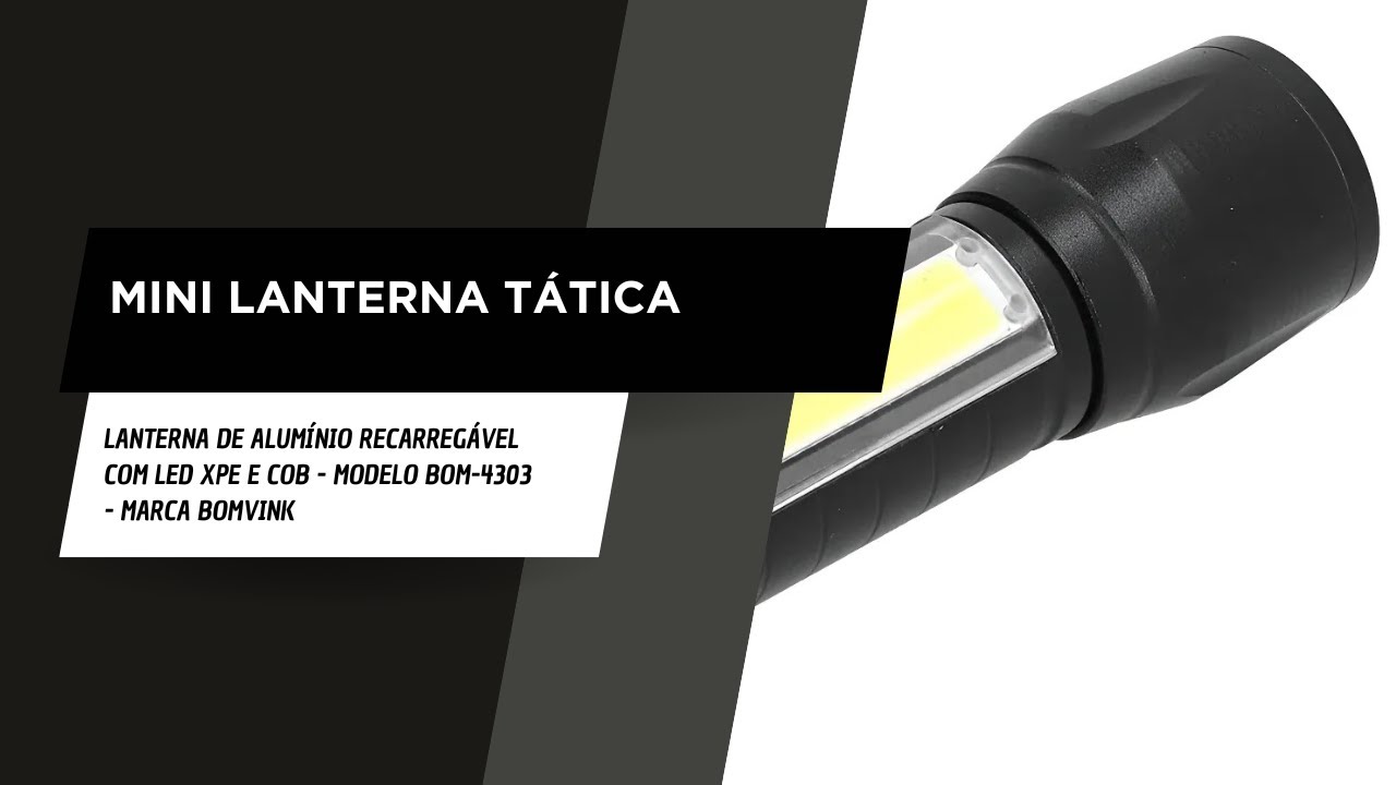 Mini lanterna tática - Marca Bomvink - modelo BOM-4303