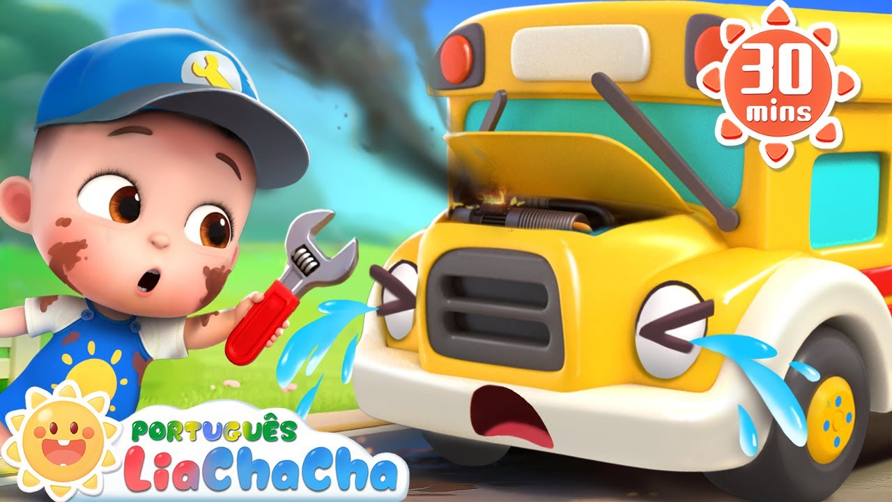 A Roda do Ônibus (Versão Ônibus Quebrado) | LiaChaCha em Português - Músicas Infantis