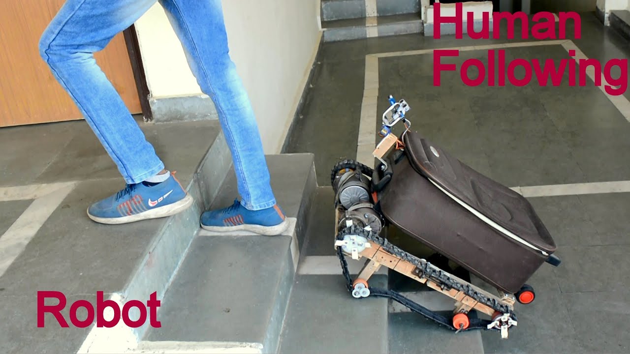 Making of Human following Luggage Robot