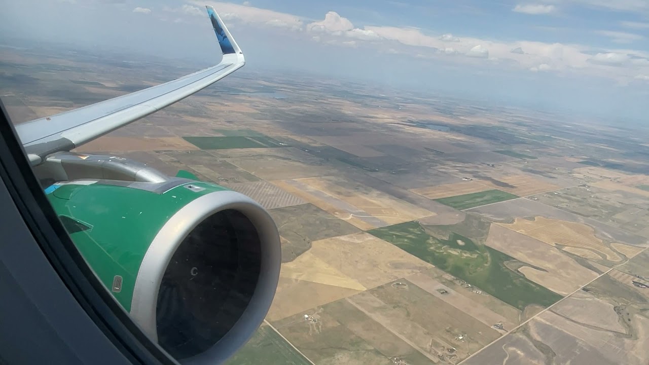 Frontier Airlines Airbus A320-251Neo Takeoff from Denver International Airport