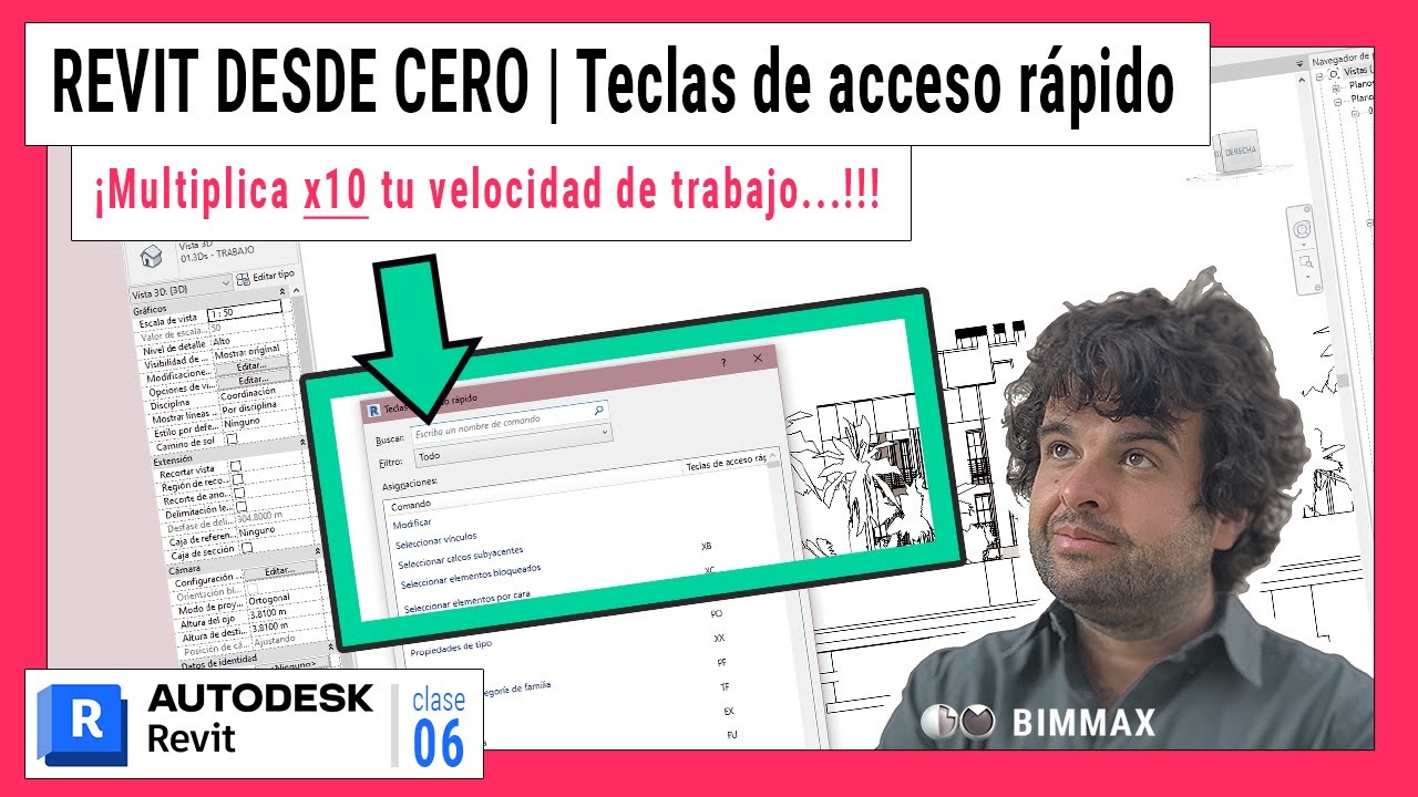 REVIT DESDE CERO ✅ Teclas de acceso r&aacute;pido (atajos de teclado)