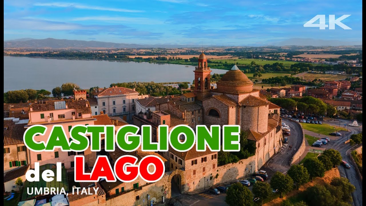 Castiglione del Lago, Umbria, Italy | 4K drone footage
