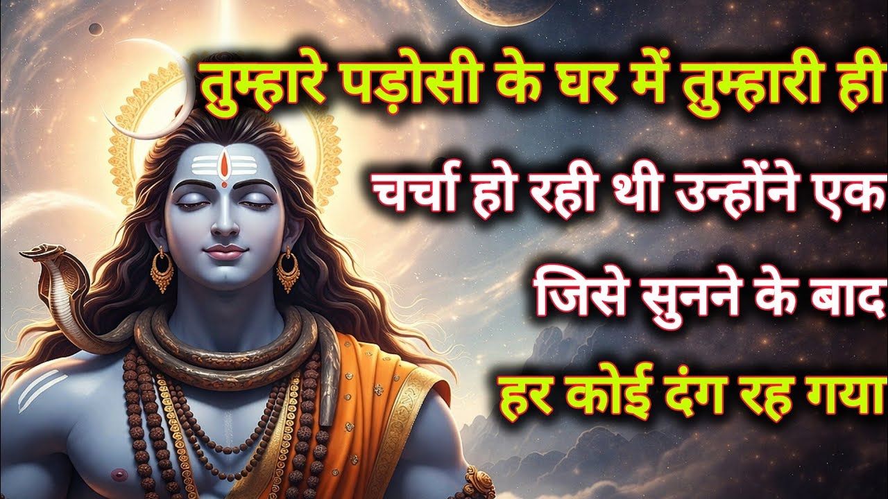 तुम्हारे पड़ोसी के घर में तुम्हारी ही चर्चा हो रही थी उन्होंने एक ऐसी बात...🌺 mahadev ka sandesh 🌺