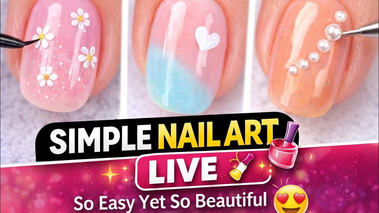Easy Nail Art LIVE 💅 | Anyone Can Do This!