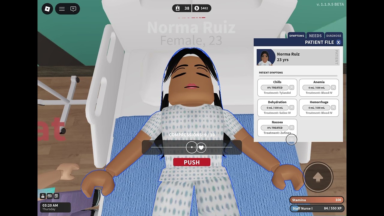 I was normaly recording charisma hospital gameplay until code blue happened…