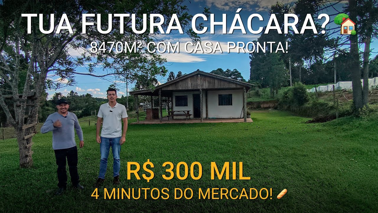 CHÁCARA DOS SONHOS NO INTERIOR DO PARANÁ POR APENAS 300 MIL!