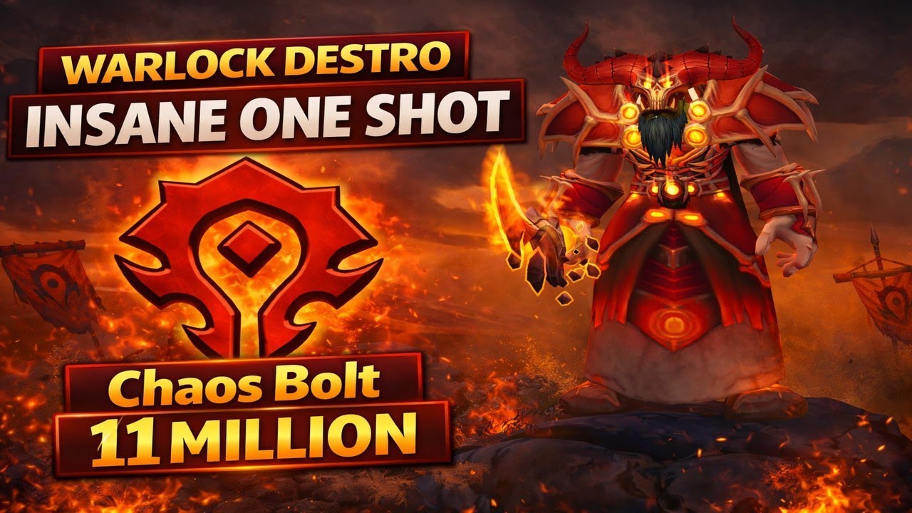 One Shot Destrucción Warlock Insane Damage #wowretail #wowpvp #oneshot #wowwarlock