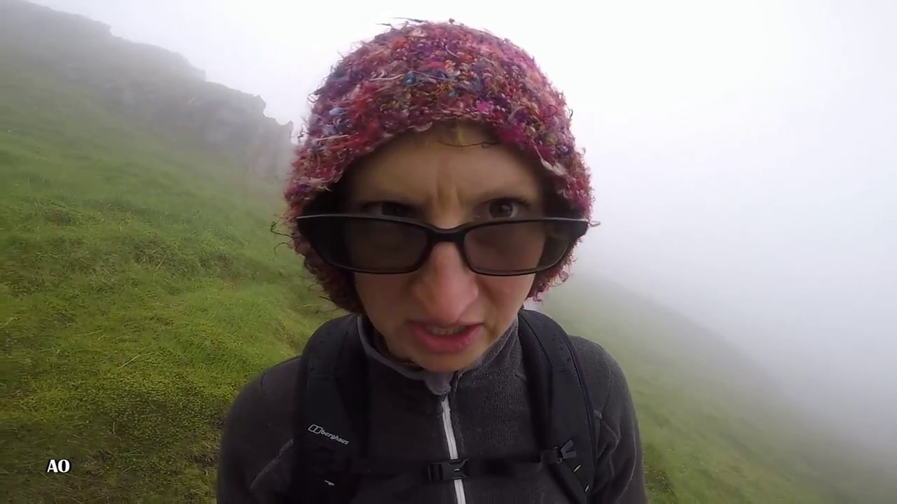 Snowdon Summit via Watkin and Rhyd Ddu Paths - Gail force winds and torrential rain! - HD