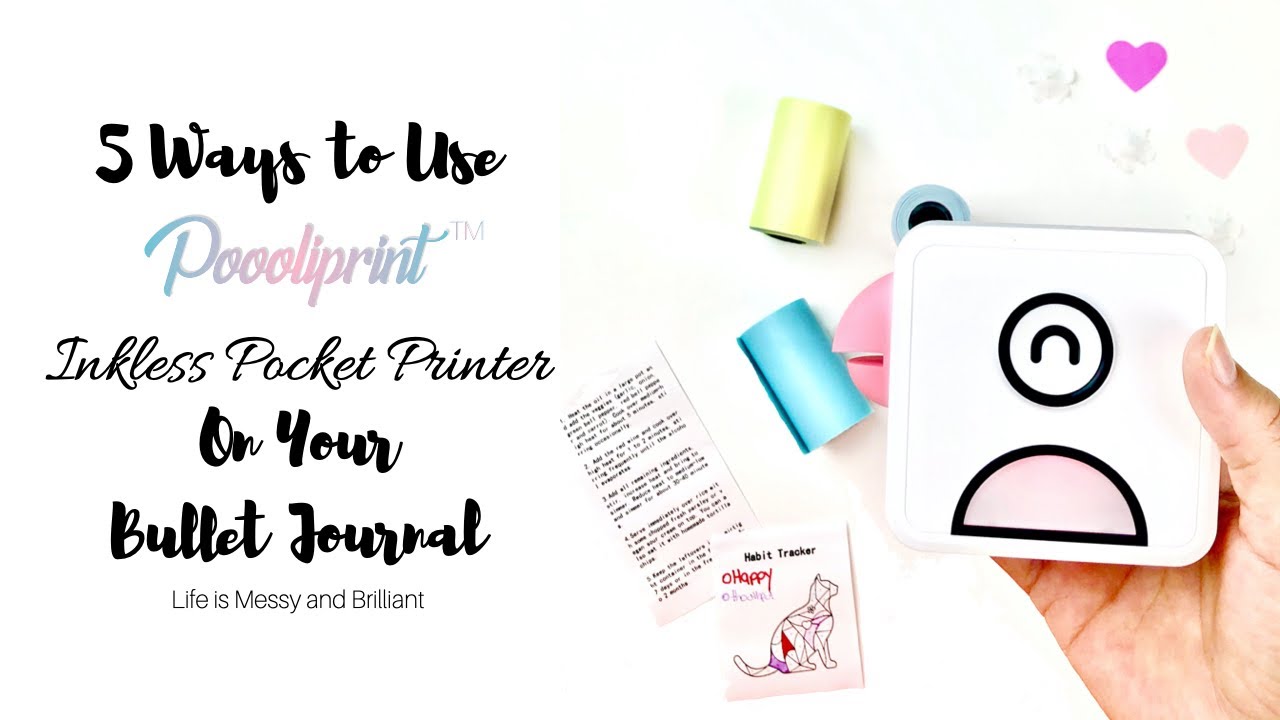 How to Use Poooliprint™ (Poooli Printer) on your Bullet Journal [CC]