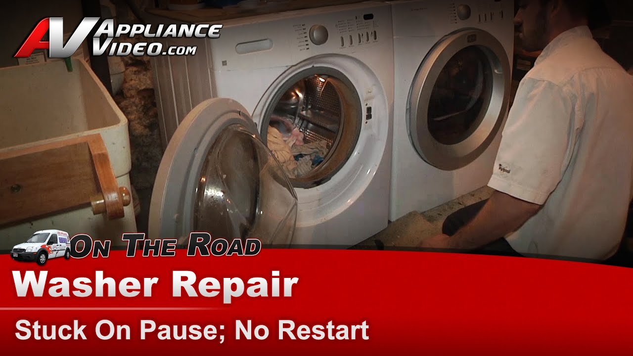 Frigidaire Washer Repair - Stuck On Pause, No Restart - Door Lock