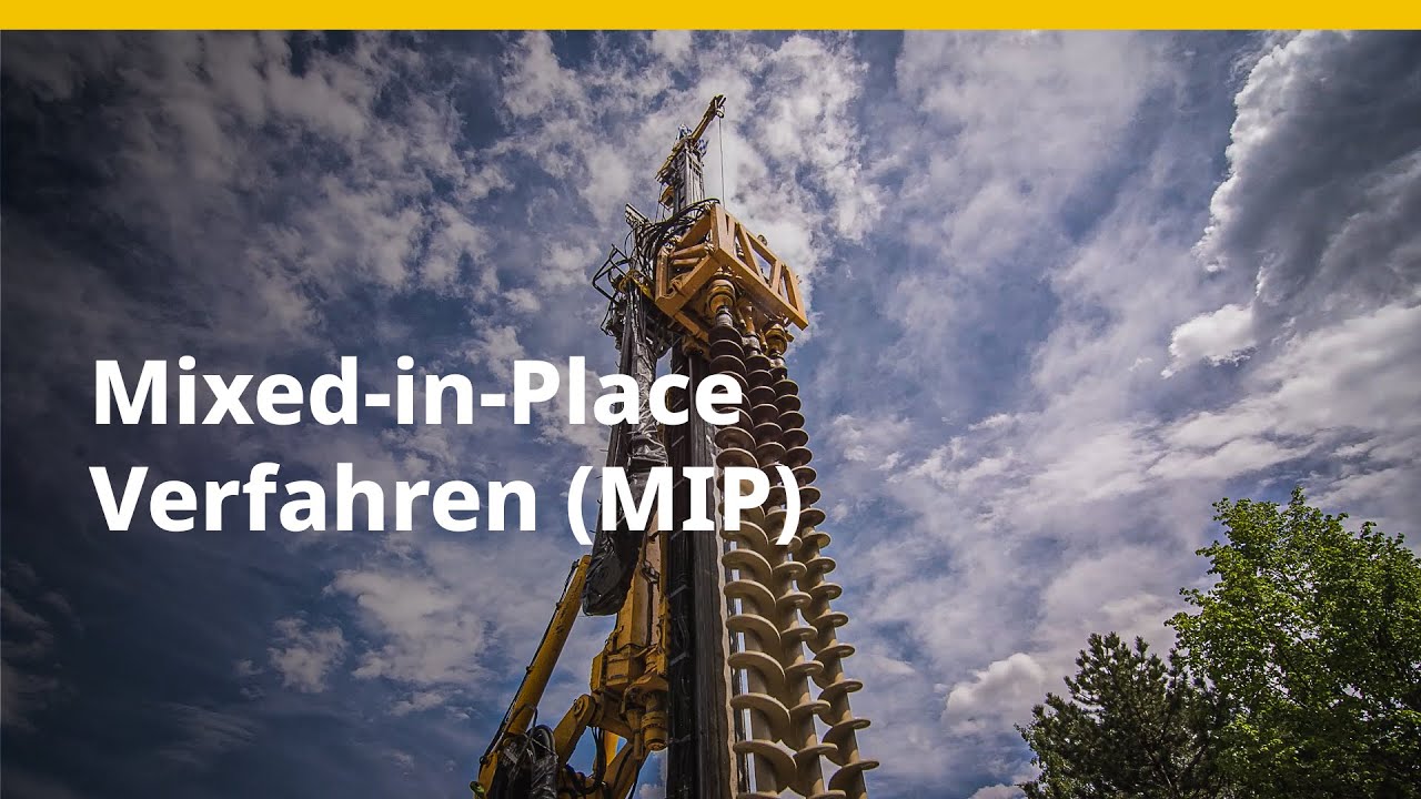 BAUER Spezialtiefbau GmbH – Mixed-in-Place-Verfahren (MIP)