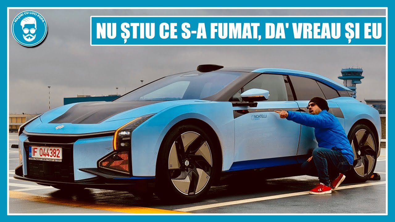 MAȘINA VIITORULUI! 700 CP cu ECRANE în UȘI & BARE și PROIECTOARE VIDEO în FARURI, HiPhi Z