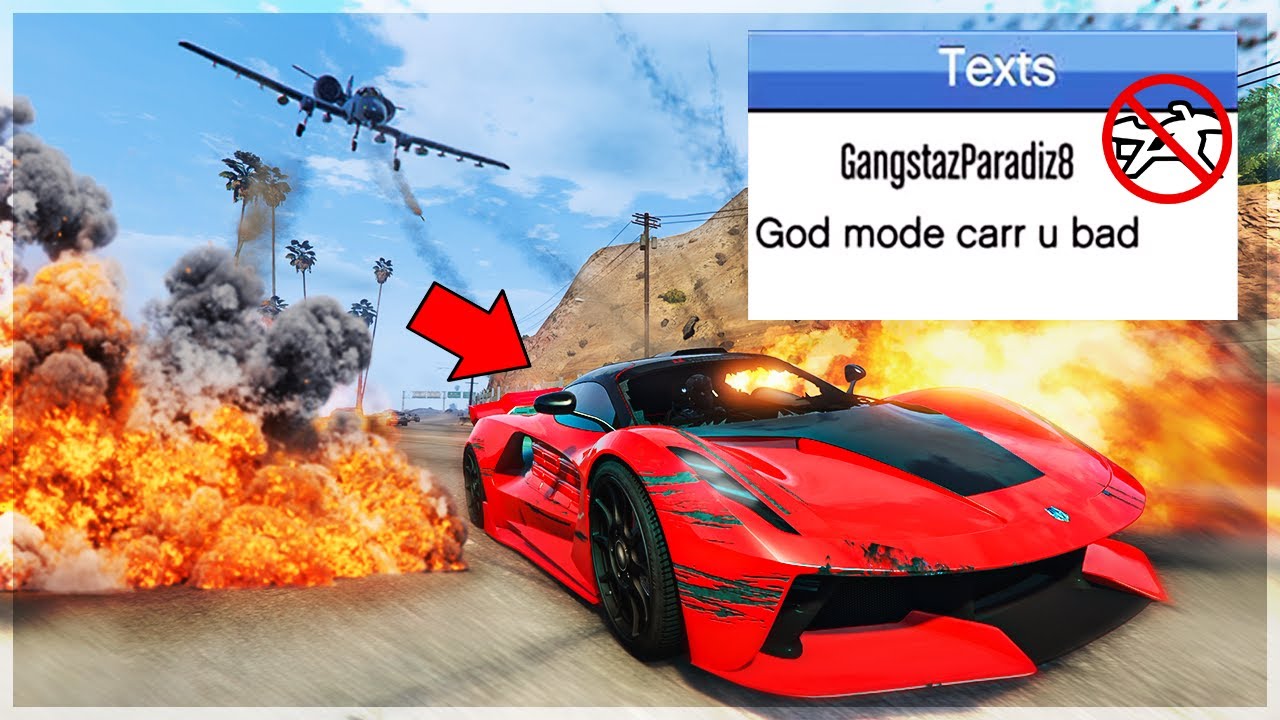 Trolling Salty Griefers With The BEST Car on GTA Online (Thinks I’m God Mode)