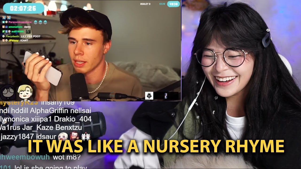 Miyoung LOSES IT Watching Epic Rap Battle: Blau VS LilyPichu