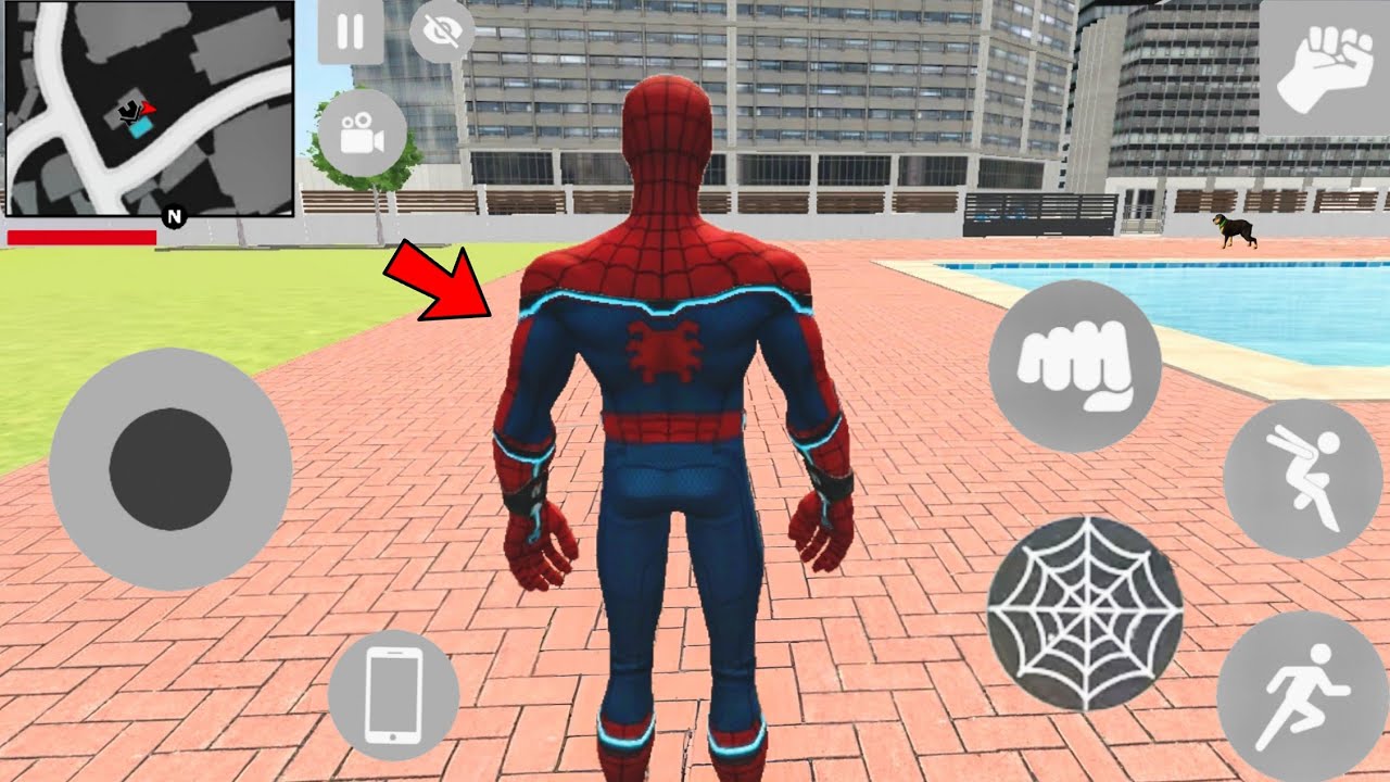 Playing As Spider Man Caracter 🤩 In Indian Theft Auto Simulator | New update cheat code 🤩💥