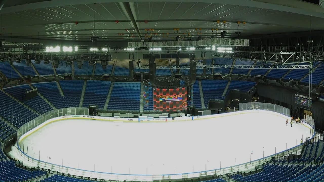 Rod Laver Arena transforms for the NHL Global Series&trade;