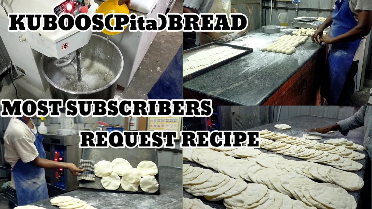 How to make Kuboos bread in simple method | Pita Bread | Bakery recipe | #maadascakesandbakes