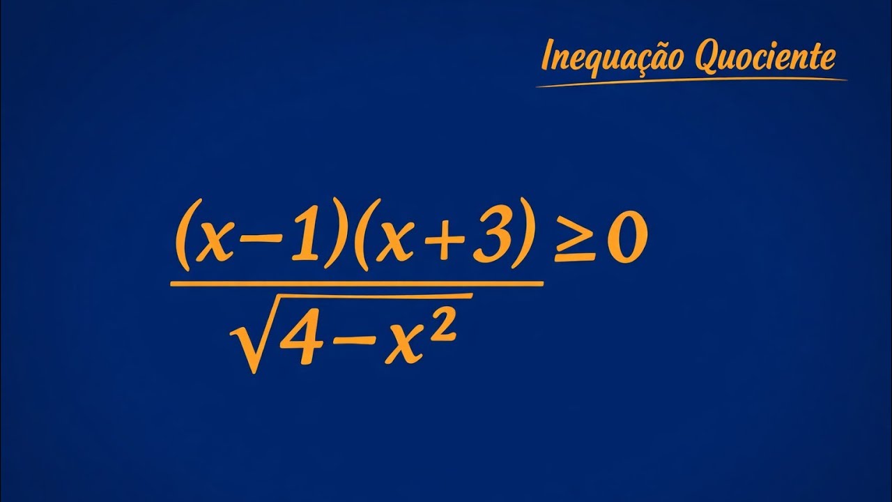 DICAS DE MATEMÁTICA INEQUAÇÃO QUOCIENTE ISCAM 2025