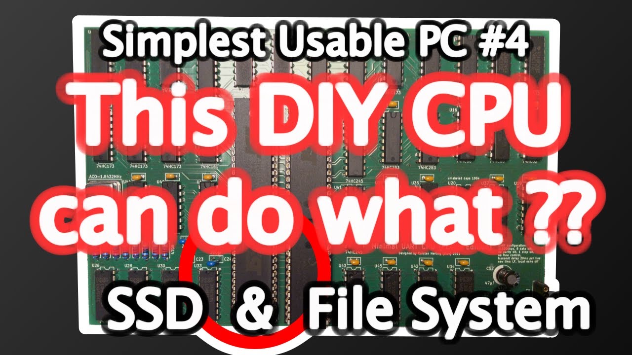 Minimal UART CPU Goes FLASH with SSD and File System