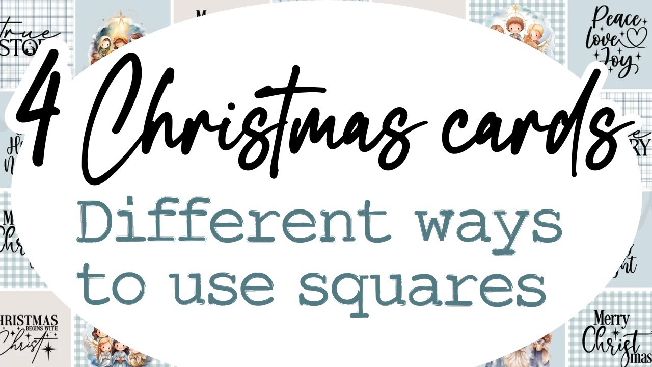 LET'S MAKE HANDMADE CHRISTMAS & BIRTHDAY CARDS with Squares and Hexagons