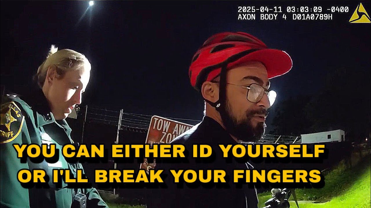 Lady Cop Is Willing To Break His Finger To Get His ID