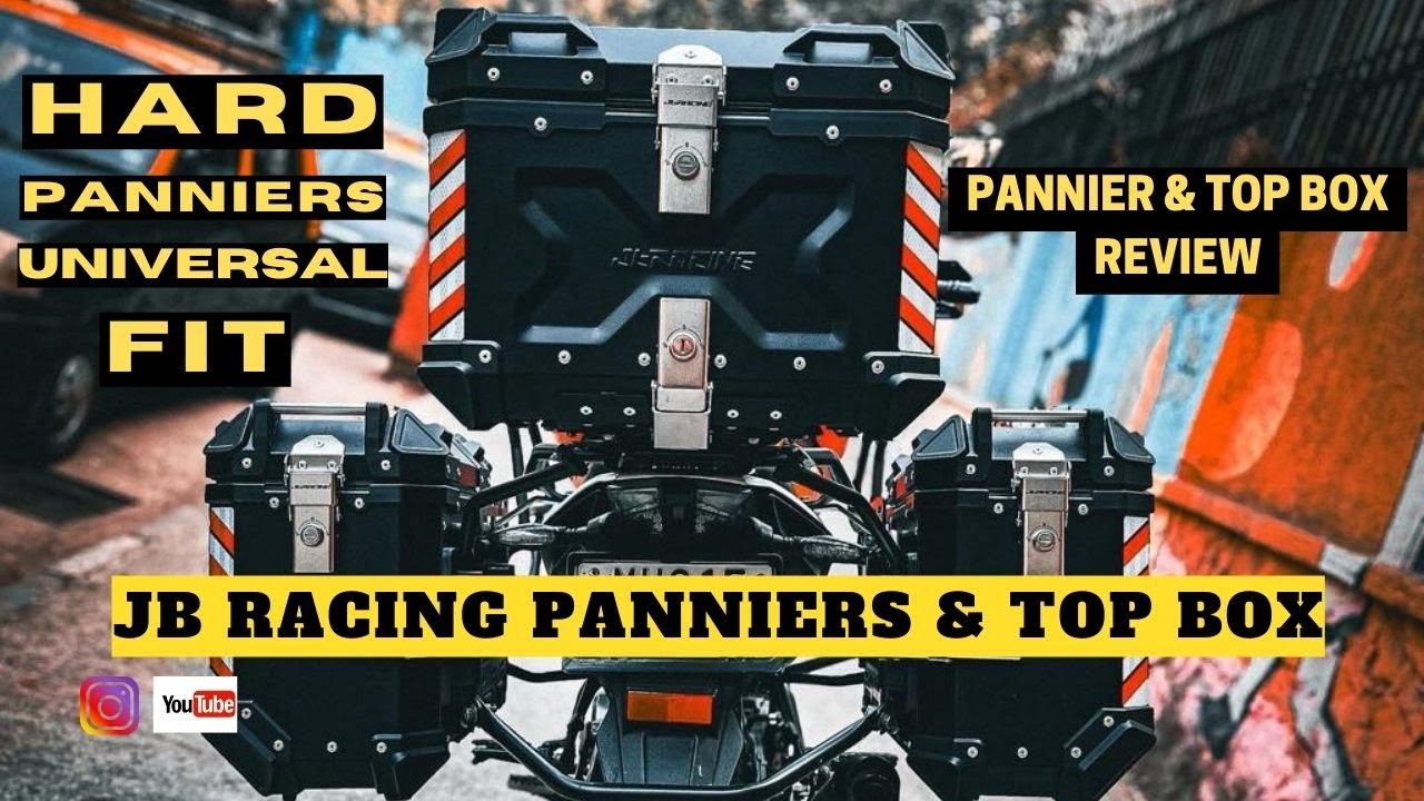 Best Panniers for Bikes : JB Racing Panniers & Top Box Review & Installation Guide #bike #bikegear