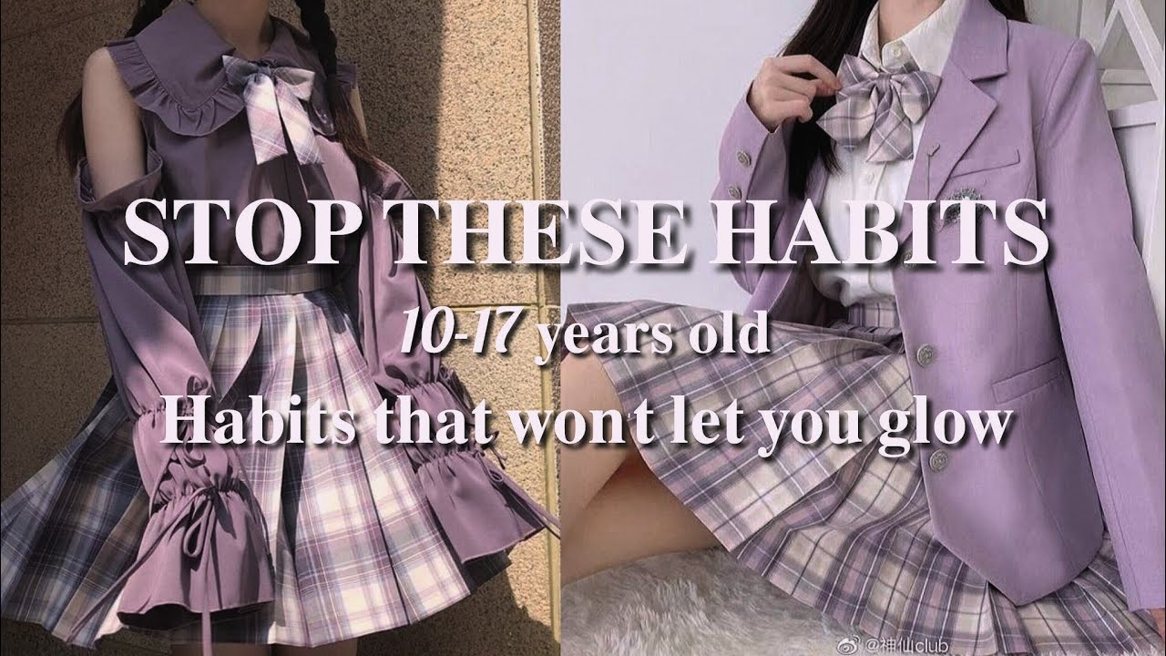 Stop these habits as a teenager, 10 to 17 years old. Habits that won't let you glow.✨🎀🌷