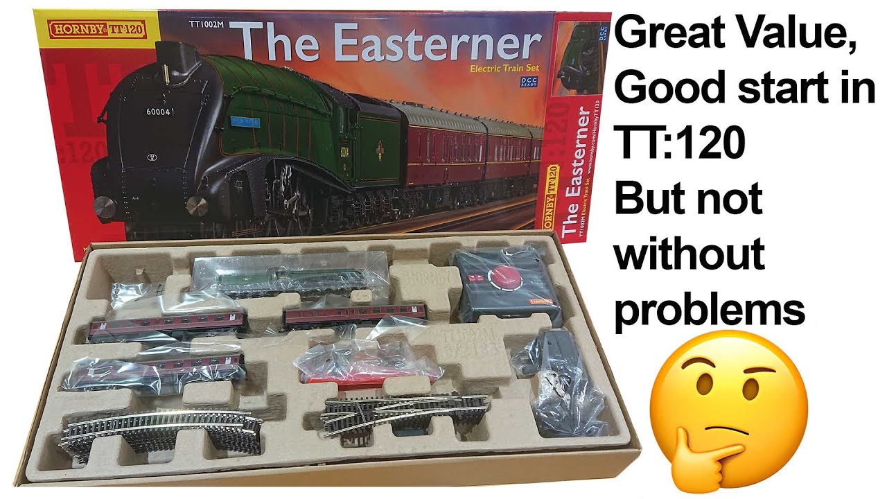 Hornby TT:120  unboxing, review and points derailing TT1002M The Easterner Train Set