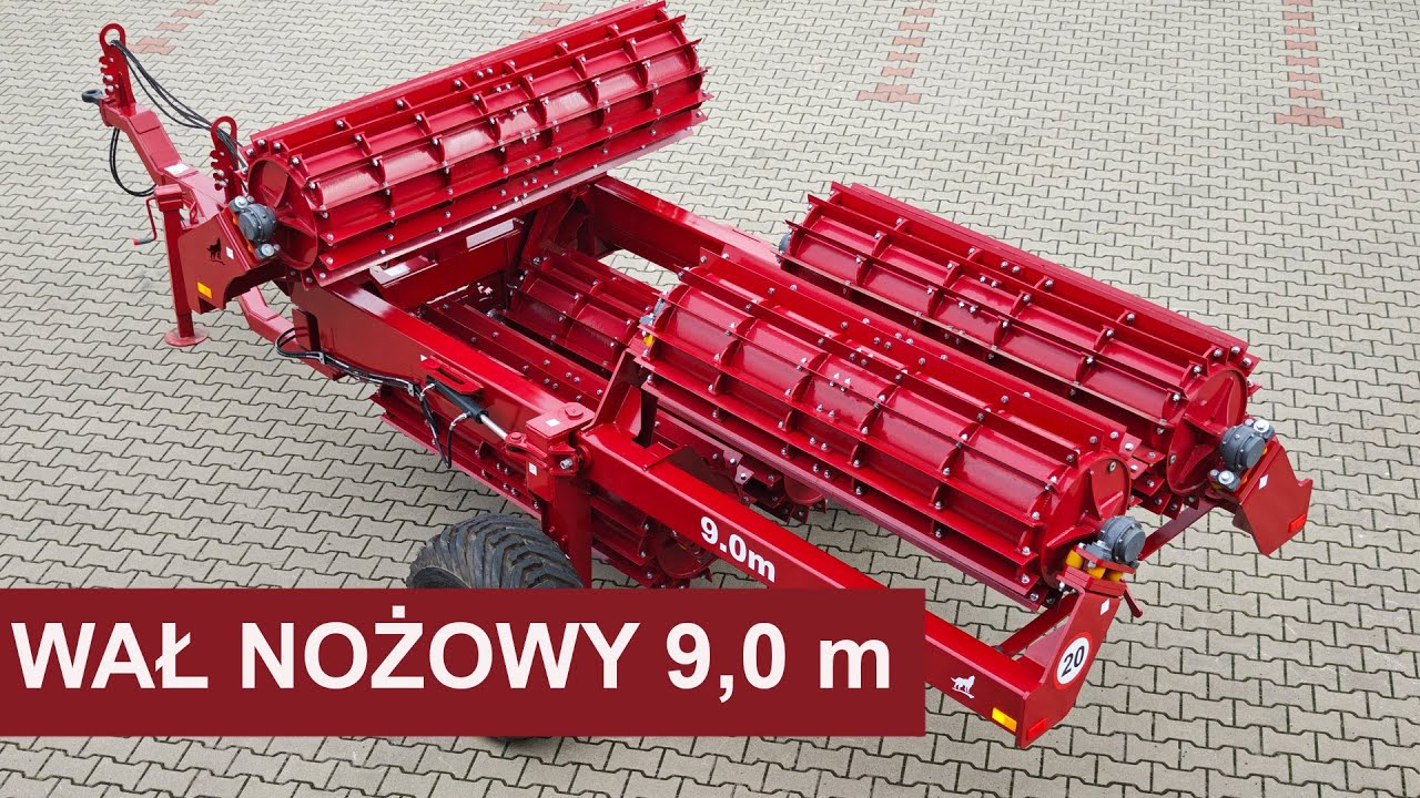 Wał Nożowy do Poplonów LUPUS 9m | Niszczenie Ścierniska w 1 Przejeździe!