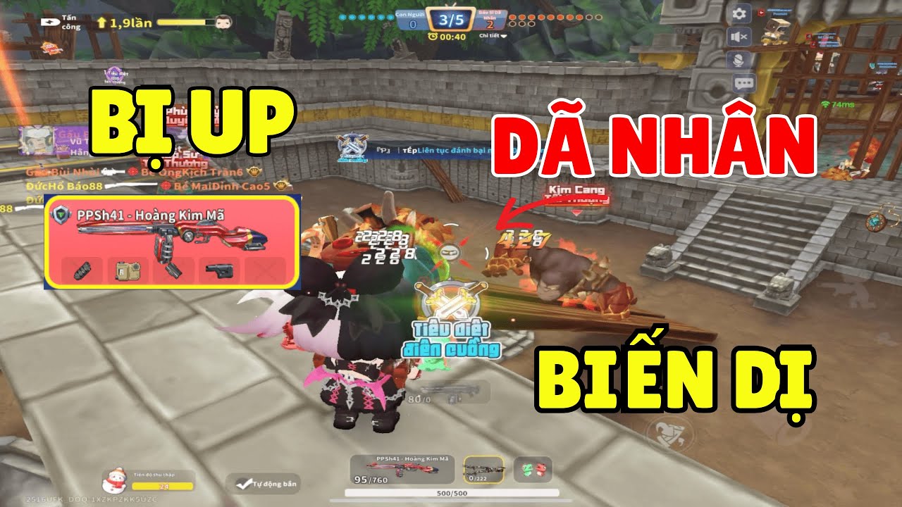 CẦM PPSH 41 HOÀNG KIM MÃ & S686 HAI TAY ĐẠI BÀNG BỊ DÃ NHÂN UP MÁNG TRONG MINI WORLD ROYALE 2025