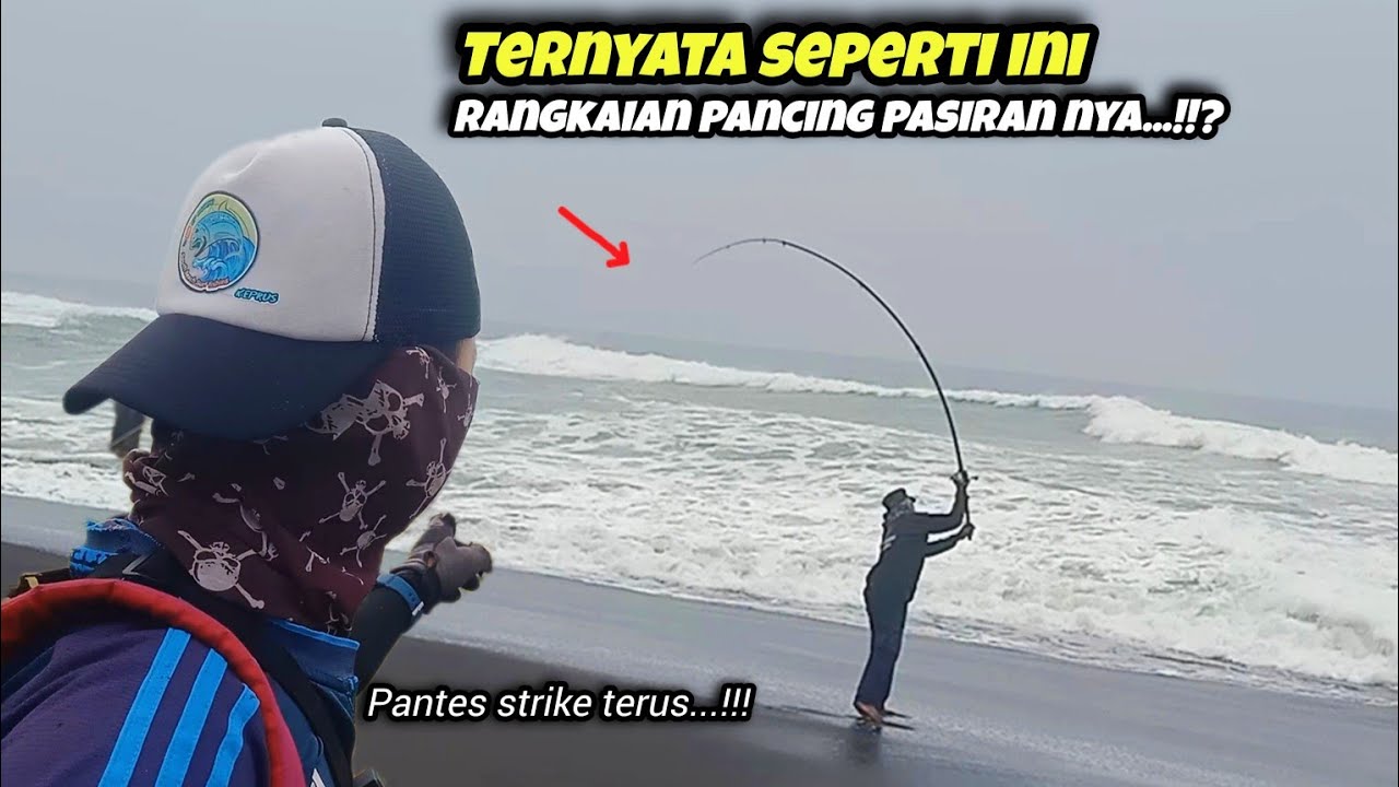 🔴 SUPER SENSITIF...👍⁉️ TEKNIK MANCING PASIRAN MENGGUNAKAN RANGKAIAN PANCING TANPA SENAR LEADER