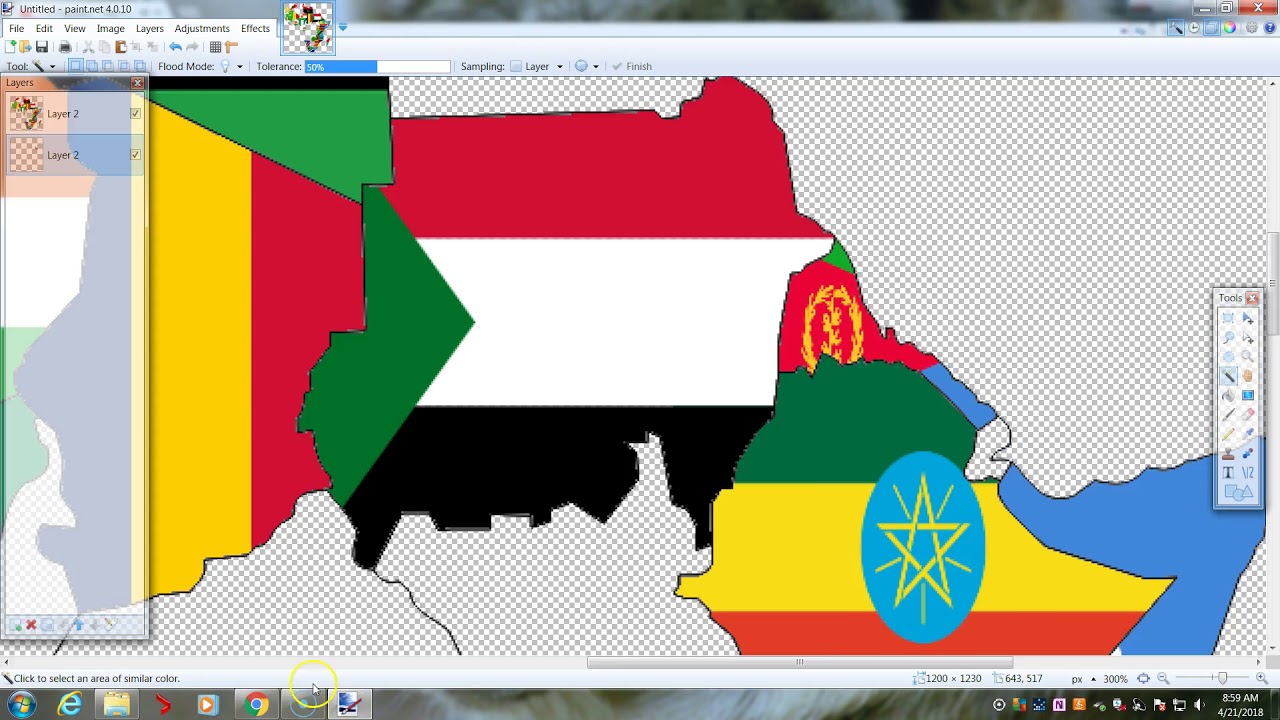Creating a flag map of africa