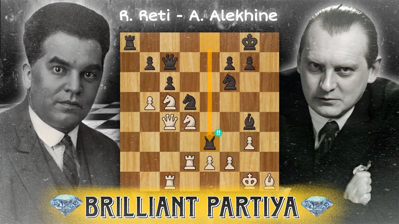 Chempio'nning O'LMAS KOMBINATSIYASI ! |Richard Reti vs Alexander Alekhine | Baden baden 1925