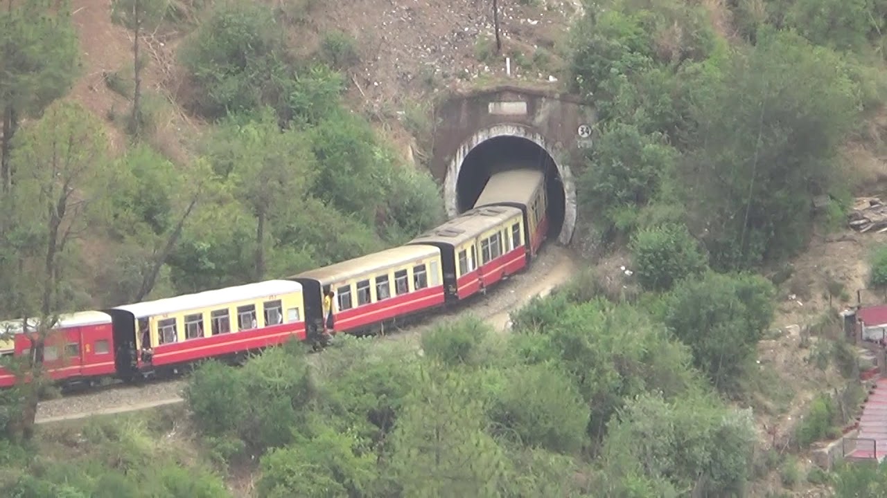Kalka Shimla Toy Train - Passing through the Concrete Jungle of Solan