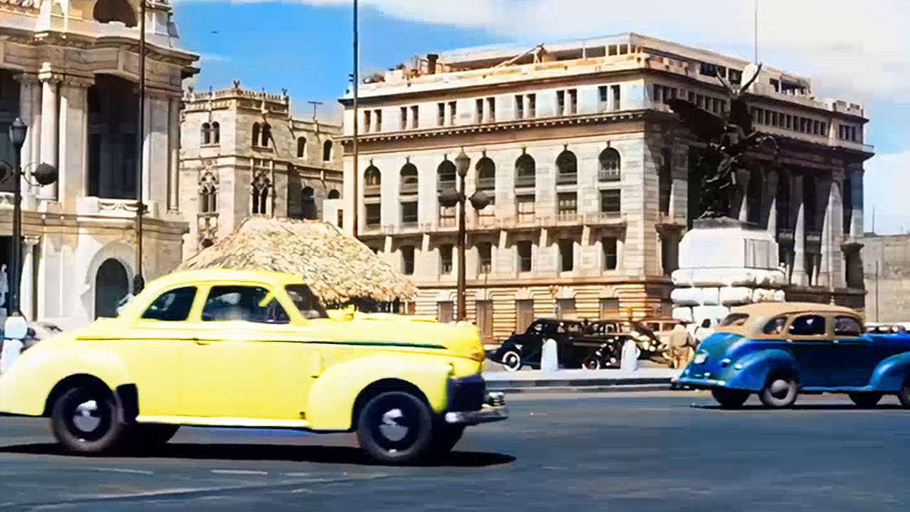 Mexico 1930s Tropical Vacation Restored Video HD 60 FPS Colorized