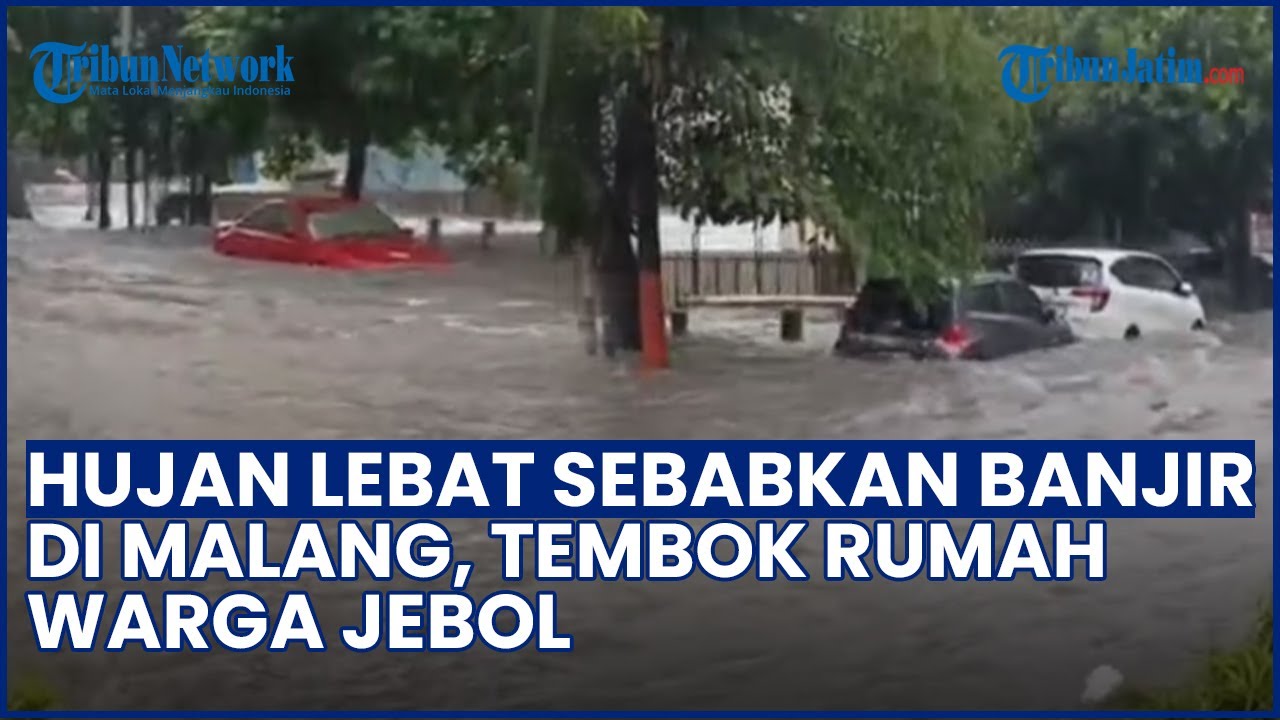 Banjir Menerjang Malang! Tembok Rumah Jebol, Hujan Lebat Jadi Pemicu Sungai Meluap