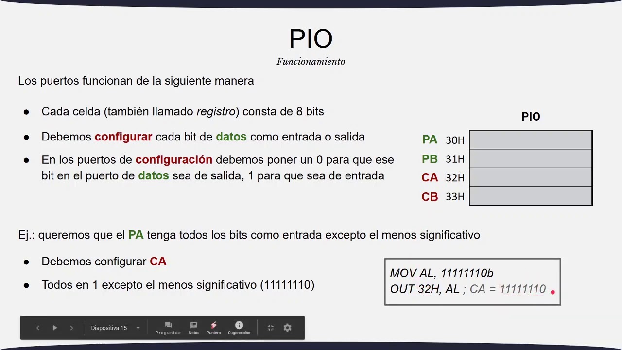 4-  Memoria E/S y PIO