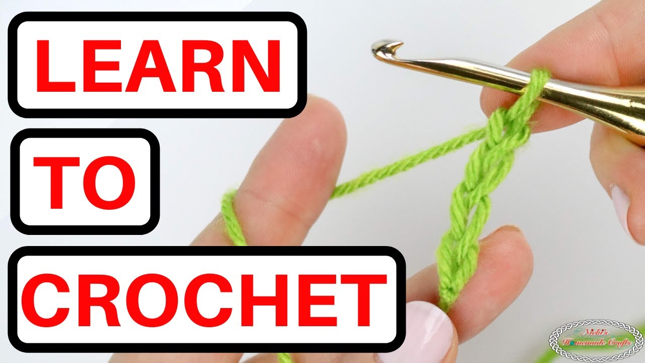 LEARN HOW TO CROCHET - Beginner Guide - Start with a Slip Knot & Chain