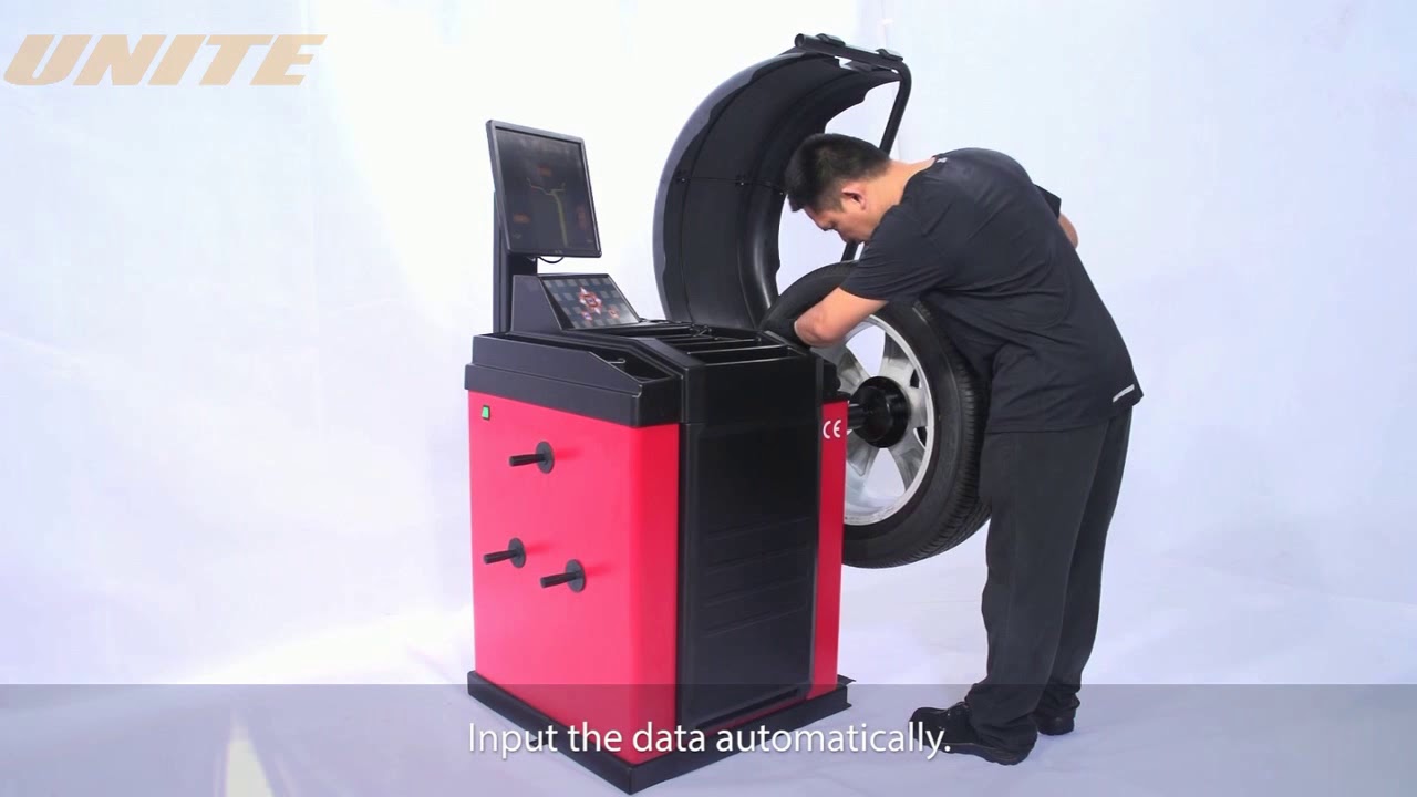 UNITE U-579 Self-Calibrating Computer Wheel Balancer Operation