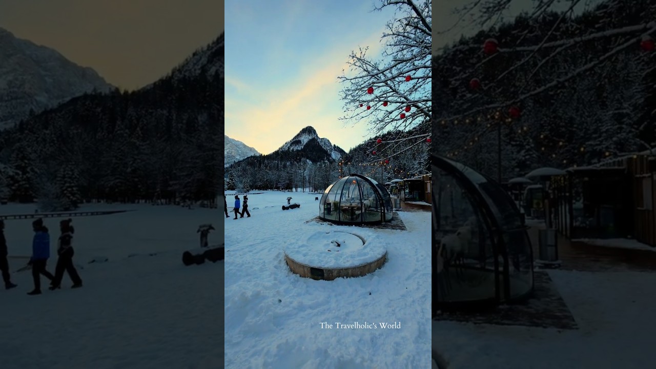 Alpine Village in Slovenia ,Kranjska Gora