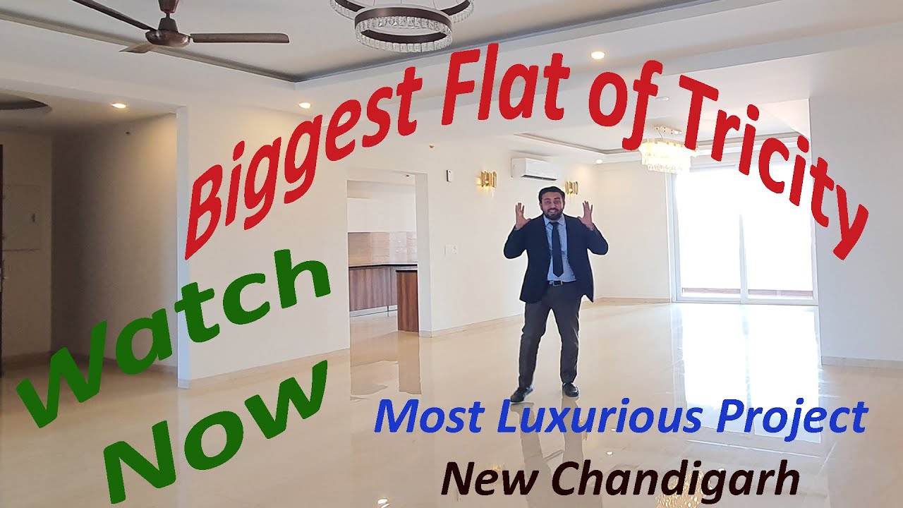 4850 sq.ft 4BHK + Servant Room, Overview OMAXE The Lake Luxurious Flats, VIlla, Floor New Chandigarh