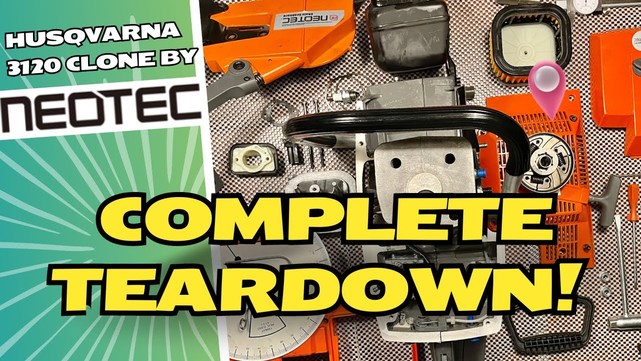 Complete Teardown! Neotec NH-8120 Husqvarna 3120 clone chainsaw