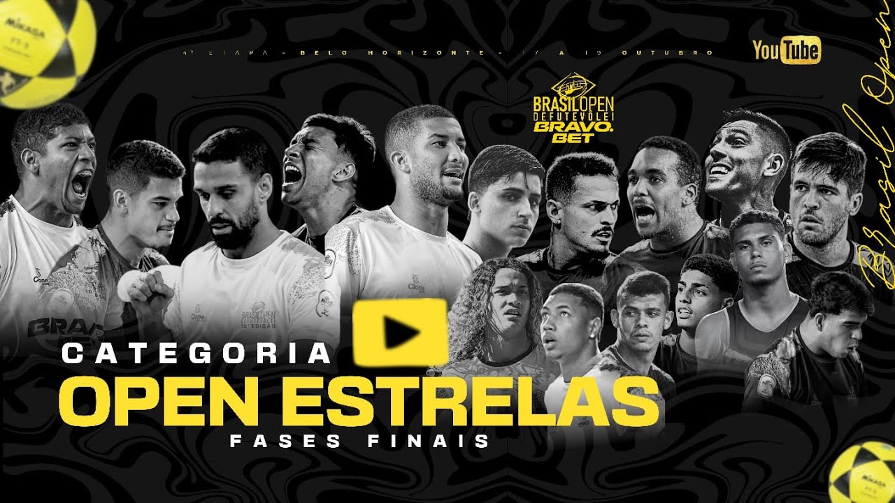AO VIVO: BRASIL OPEN DE FUTEV&Ocirc;LEI BRAVO.BET - OPEN ESTRELAS |&nbsp;FASES&nbsp;FINAIS