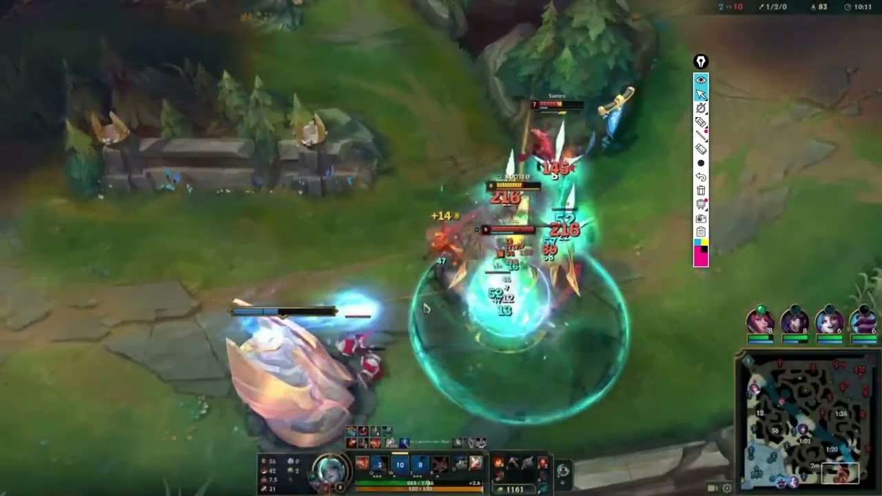 Gold Shyvana vs Kindred