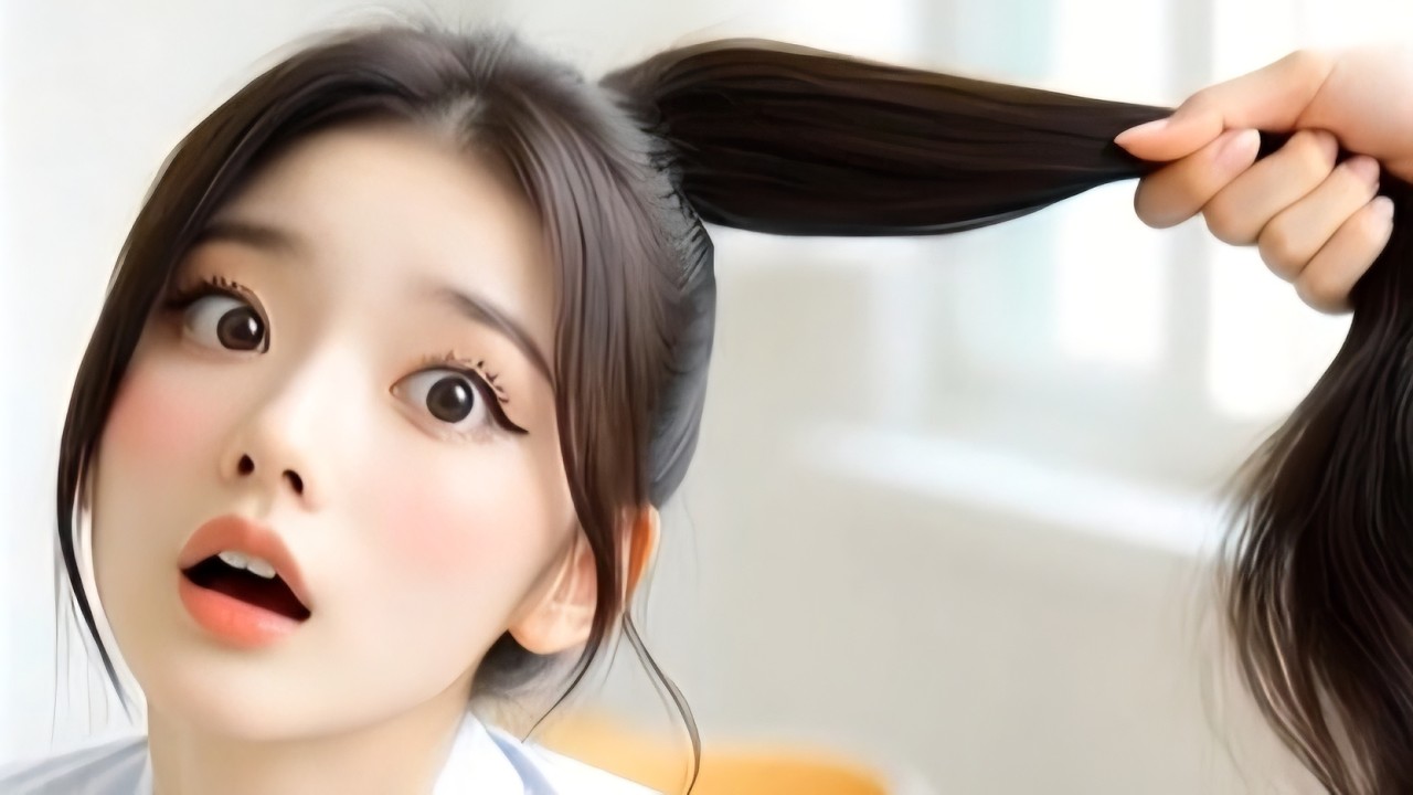 long hair pulling AI videos