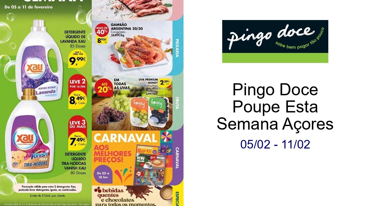 Pingo Doce Poupe Esta Semana Açores 05/02 - 11/02