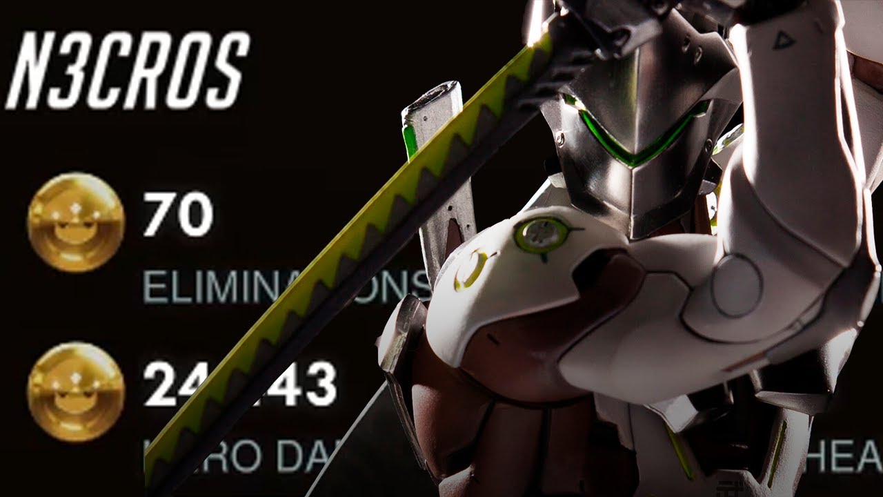 70 ELIMS! 24K DMG! NECROS INSANE GENJI GAMEPLAY! OVERWATCH SEASON 27