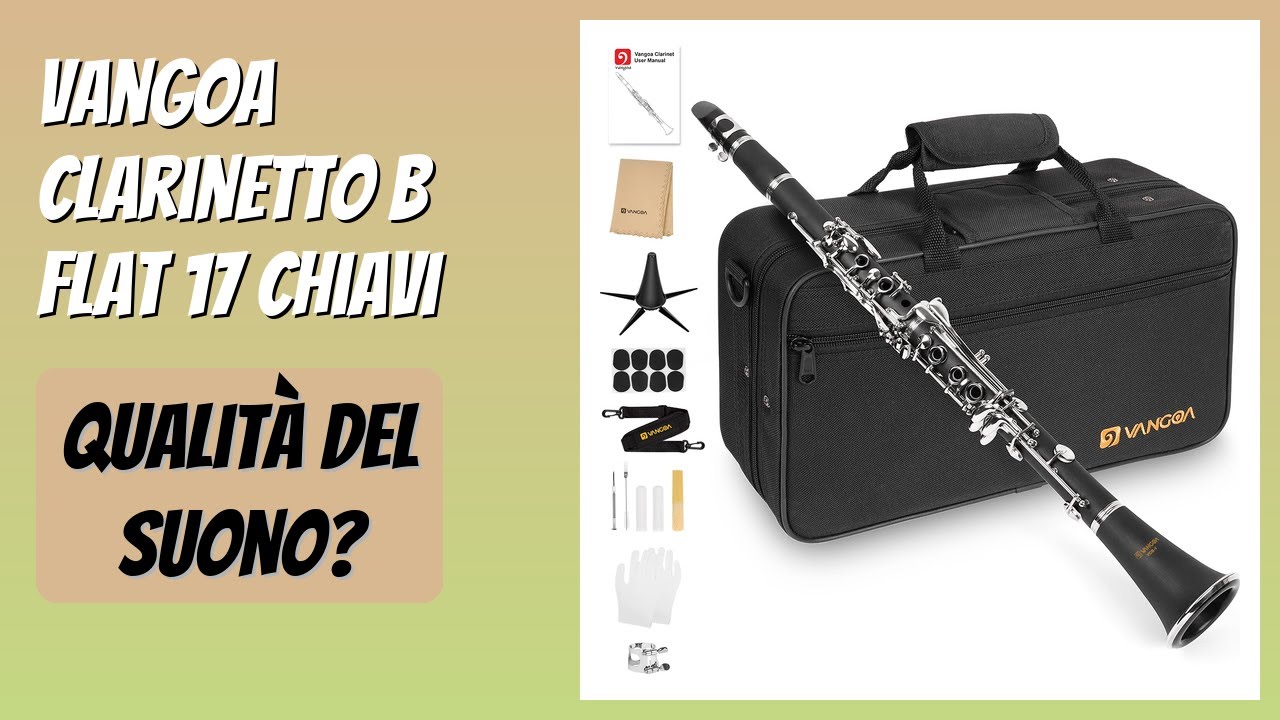 RECENSIONE (2026) : Vangoa Clarinetto B Flat 17 chiavi. DETTAGLI